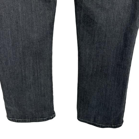 Hudson SZ 31 Bullocks Lace-Up Cropped Boot Jeans Hi-Rise Stretch Pockets Gray - Picture 5 of 10